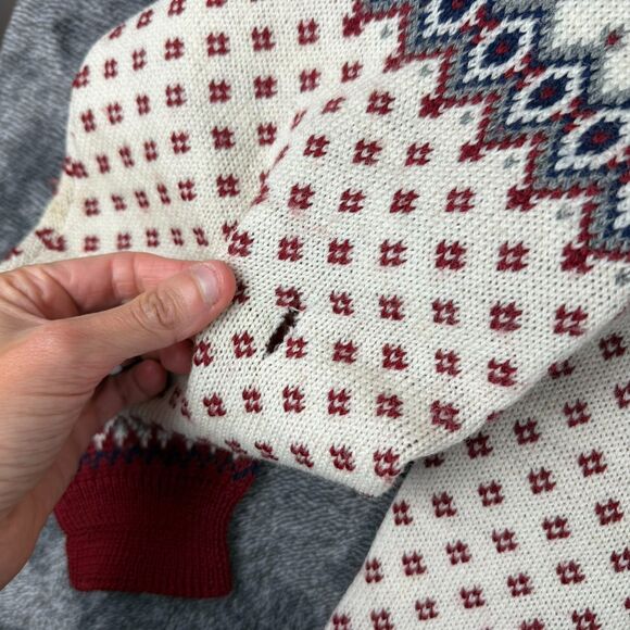 Vtg Selbu Knittings Of Norway Pure New Wool Fair Isle Nordic Cardigan XL *Read - Picture 7 of 16